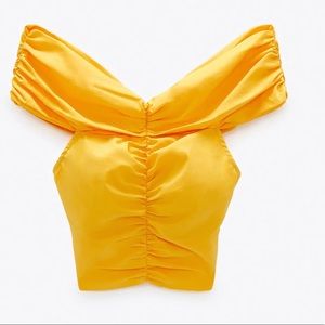 Zara gathered top